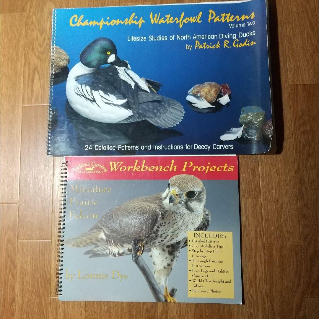 Amazon.co.jp: バードカービング教本2冊 パトリック ゴディンのカモと