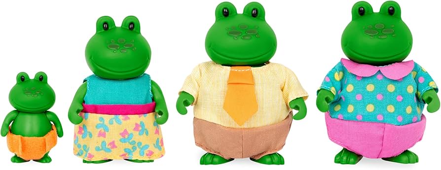 Amazon.com: Li'l Woodzeez – The Croakalily Frog Family – Set of 4
