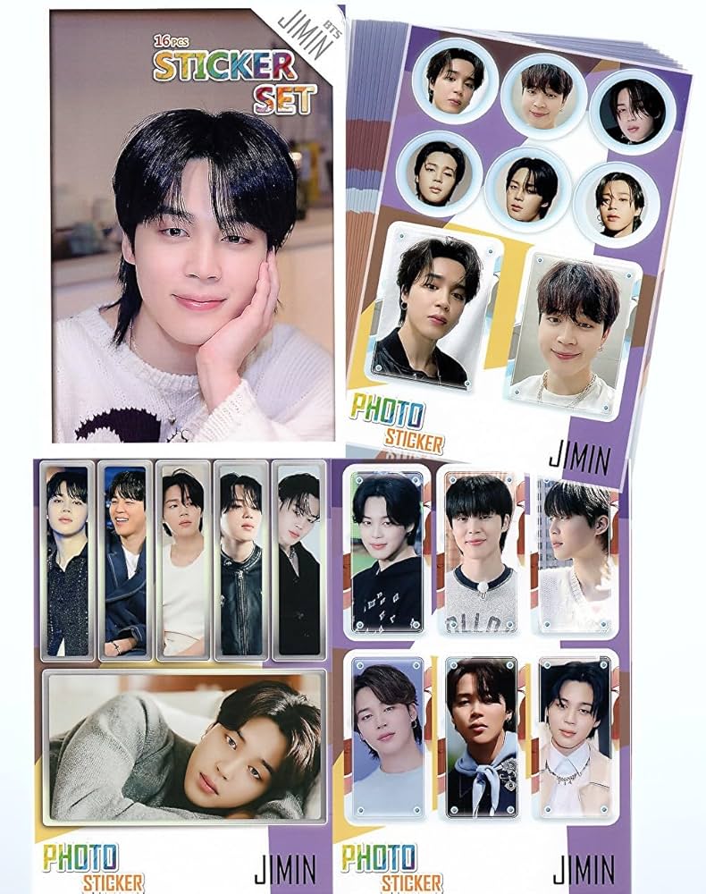 Amazon.co.jp: ジミン グッズ ステッカーセット 87枚入 フォト