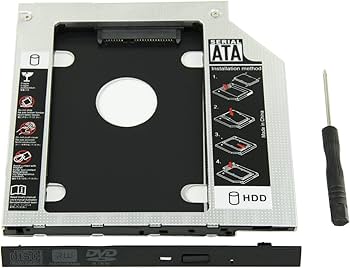 Amazon.com: Highfine Universal 9.5mm SATA to SATA 2nd SSD HDD Hard