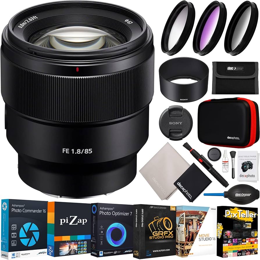 Amazon.com: Sony FE 85mm F1.8 Lens SEL85F18 Large Aperture for
