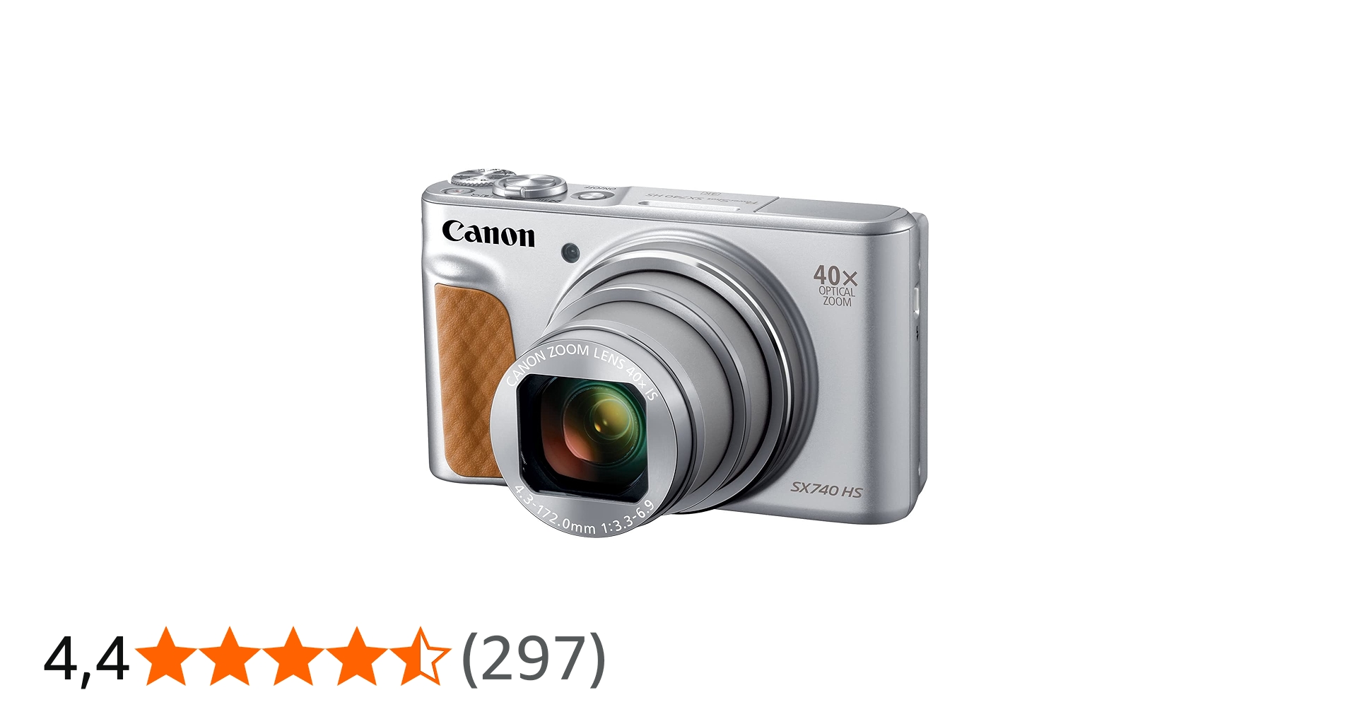 Câmera Canon PowerShot SX740 HS - Prata (Cargador Europeo