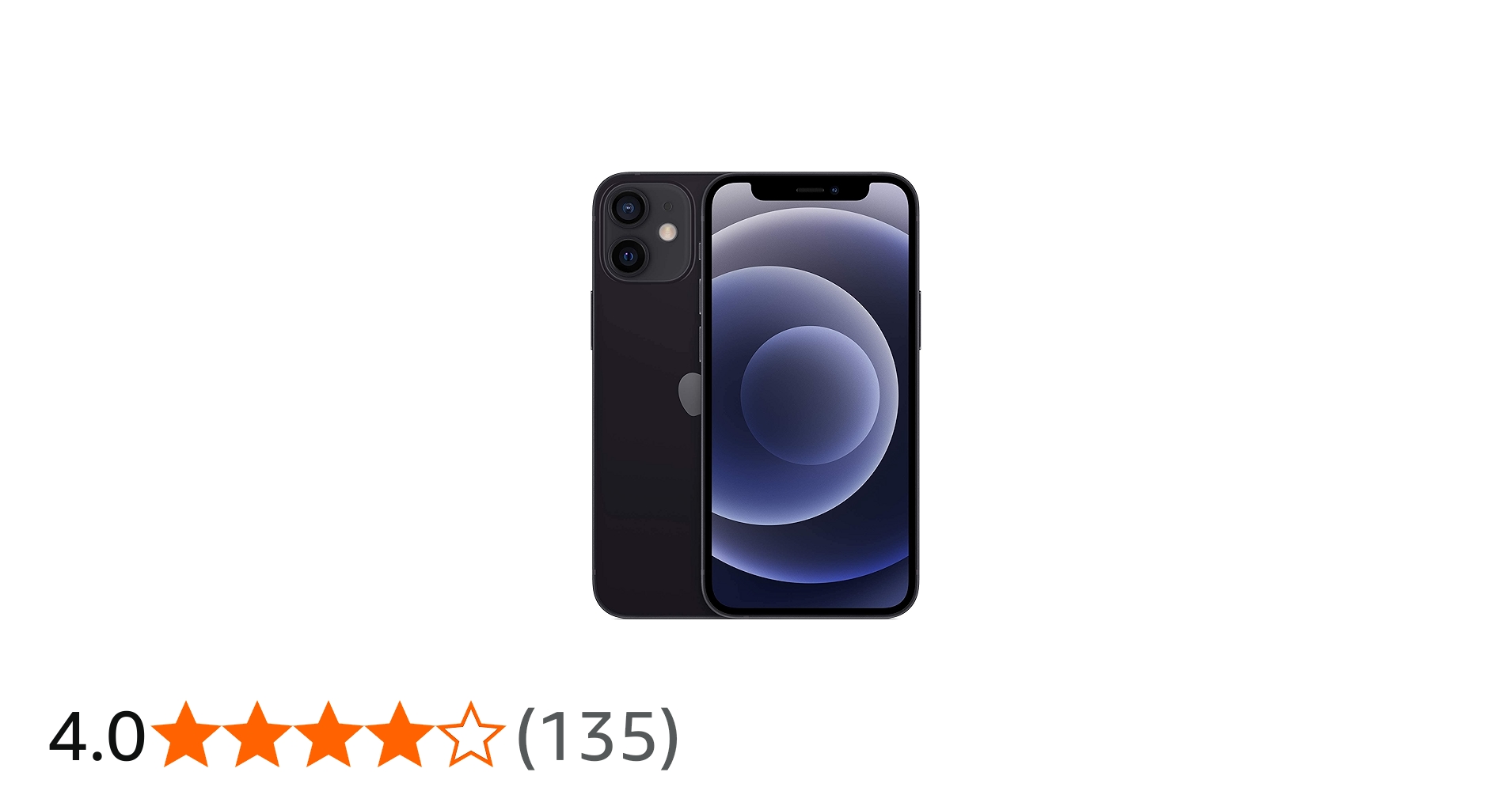 Apple iPhone 12 Mini, 64GB, Black - Unlocked (Renewed Premium