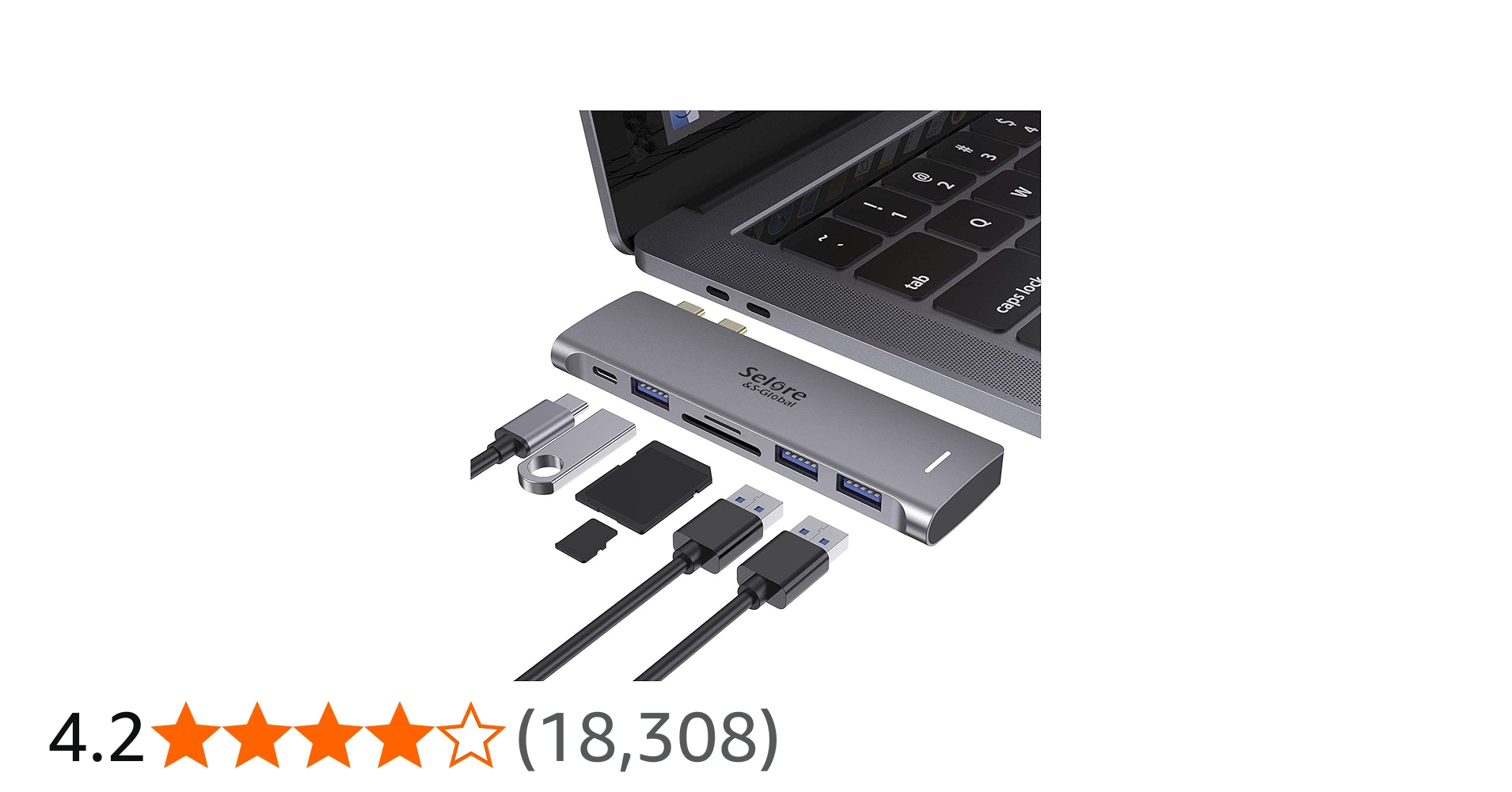 Selore&S-Global USB C Adapter for MacBook Pro/MacBook Air 2020