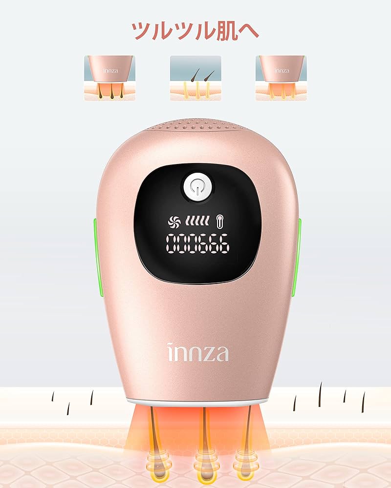 Amazon | 脱毛器 99万回フラッシュ 五段階調節 だつもうきレディース