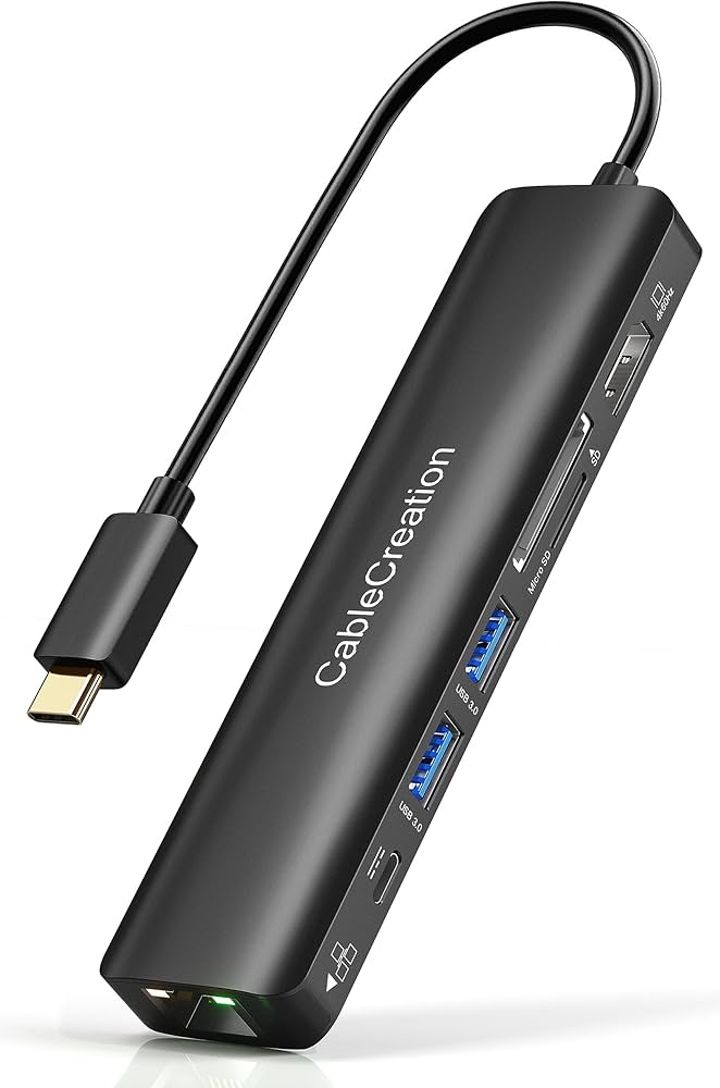 Amazon.com: USB C Hub with Ethernet, CableCreation 7 in 1 4k@60Hz