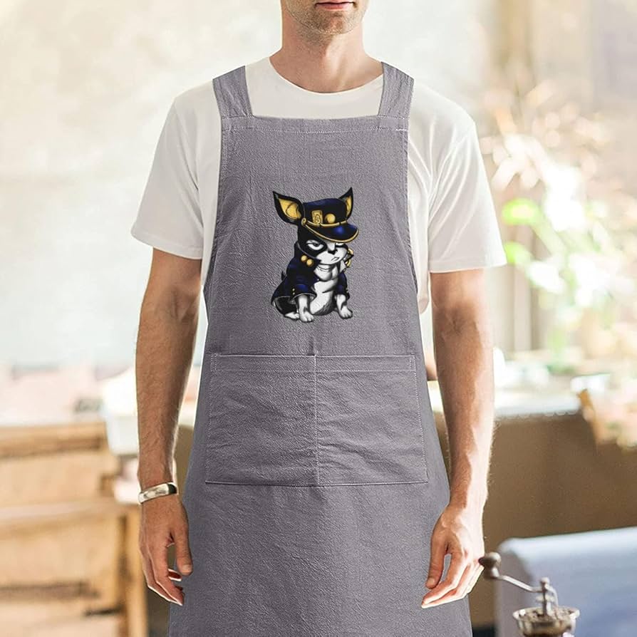 新品・未使用】ジョジョの奇妙な冒険 ジョジョ イギー エプロン 焦茶