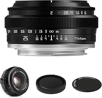 Amazon.com : TTArtisan 25mm F2 Wide-Angle APS-C Camera Lens Large