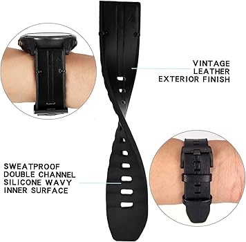 Amazon.co.jp: Ahayo QuickFit 22mm 交換本革 バンド に適合する