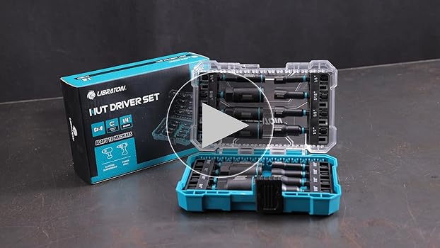 Amazon | LIBRATON インパクト用ソケット 16本組 1/4-9/16インチ