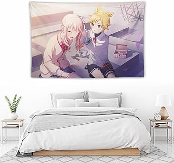 Amazon.co.jp: 鏡音レン 暁山 瑞希 タペストリー アニメ 大判