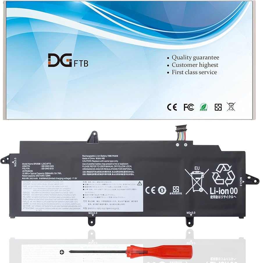 Amazon.com: DGFTB L20C4P73 Laptop Battery Replacement for Lenovo