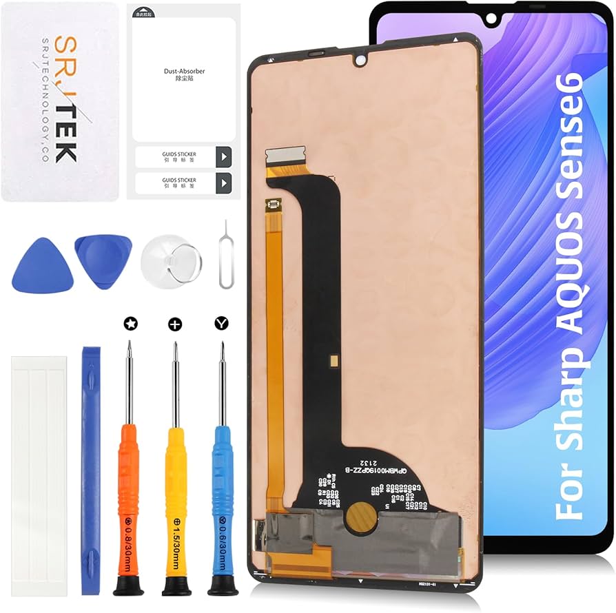 Amazon.co.jp: SRJTEK For Sharp AQUOS Sense6 Sense6s 液晶パネル