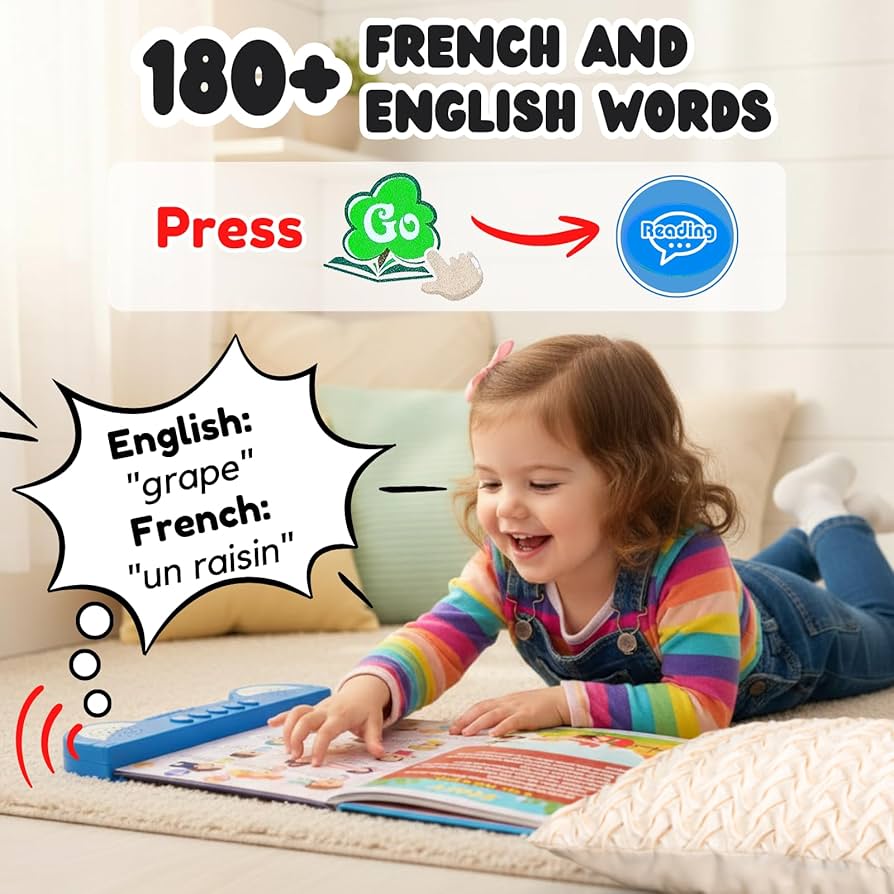 Amazon.co.jp: ZeenKind フランス語英語トーキング学習ブック 2 3 4 5