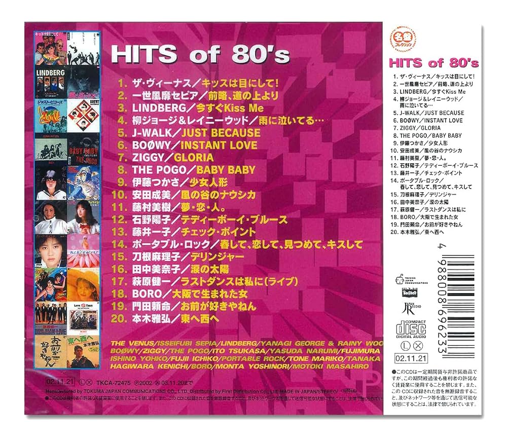 Amazon.co.jp: HITS of 80' s TKCA-72475: Music