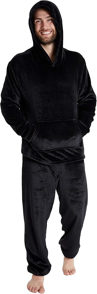 CityComfort Mens Pyjamas Set, Warm Fleece Pyjamas for Men with