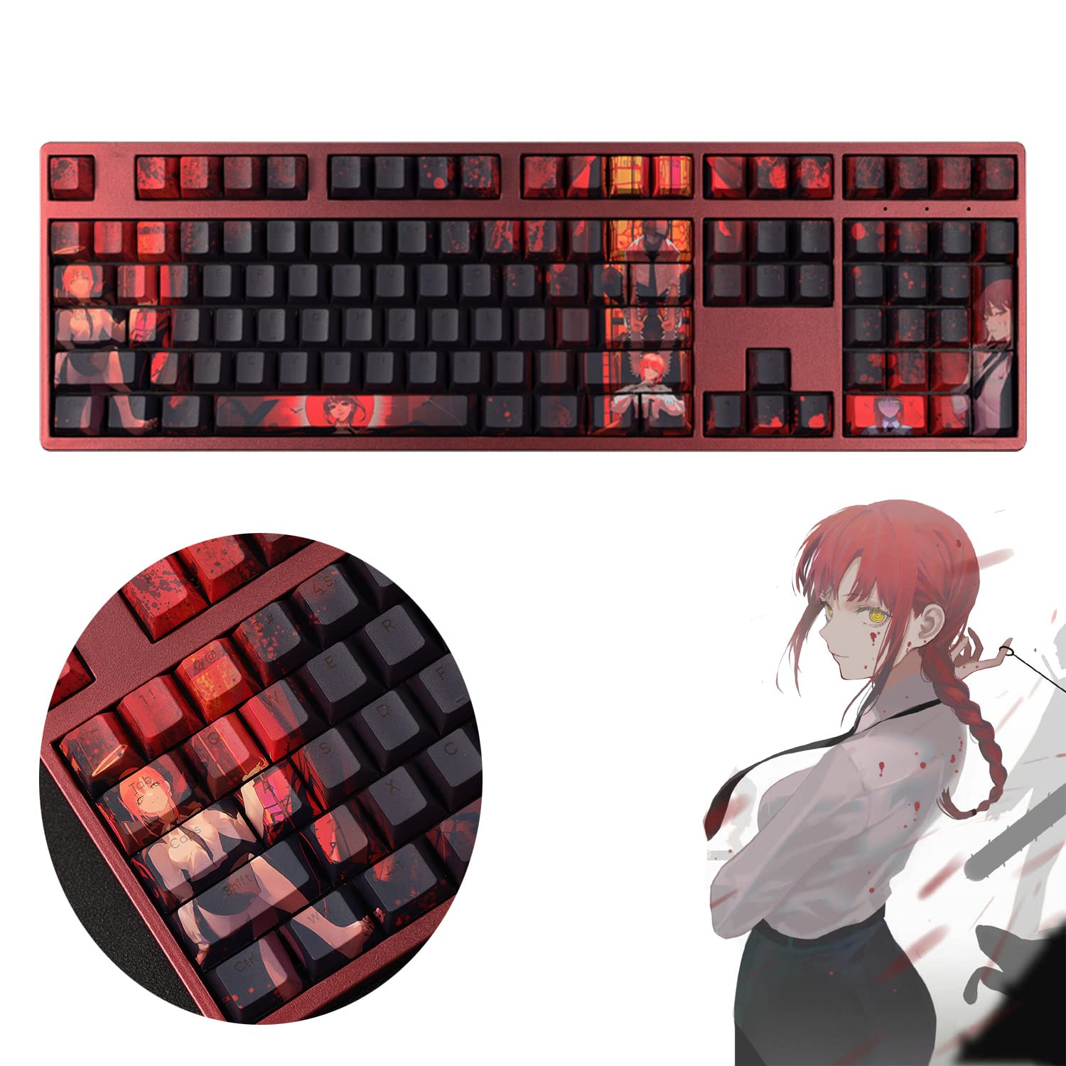 Amazon.co.jp: チェンソーマン 周辺 マキマ アニメキーキャップ 108