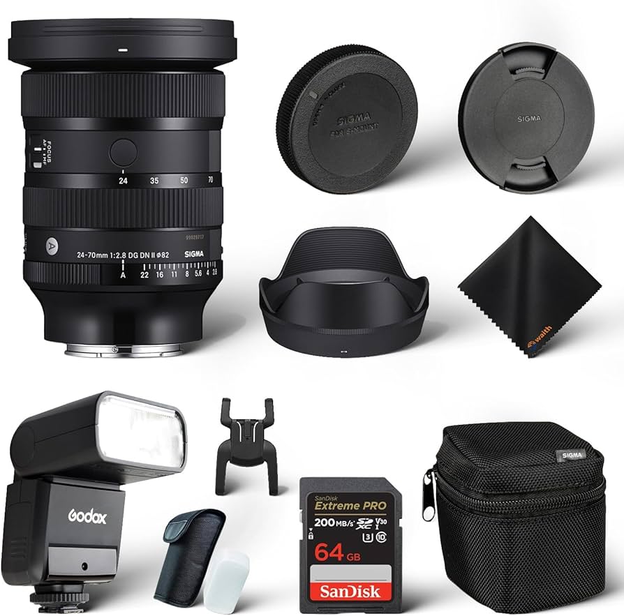 Amazon.com : Sigma 24-70mm f2.8 DG DN II Art Lens Sony E, Full