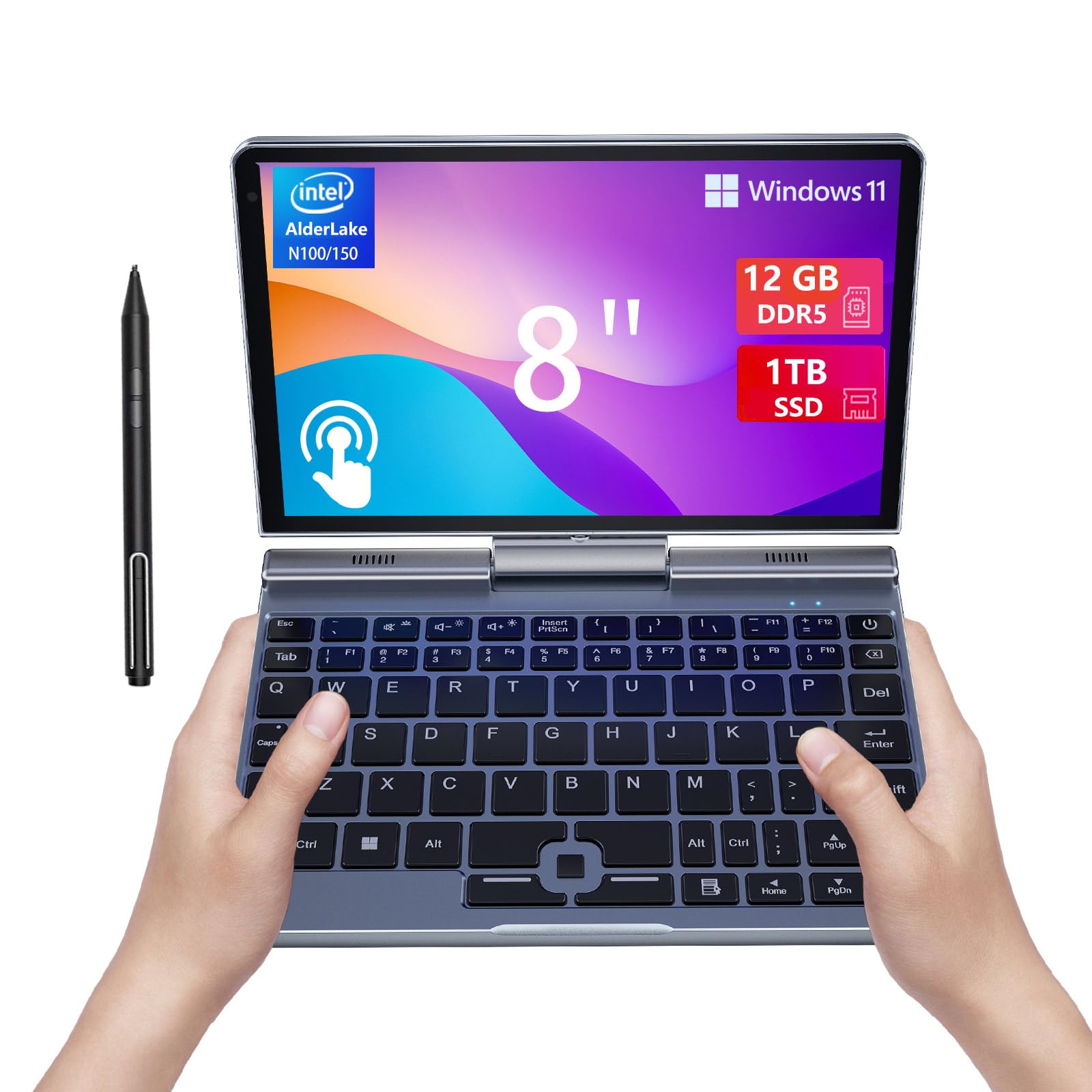 Amazon.com: KOOFORWAY Mini Laptop 8 inch HD Touchscreen Portable
