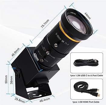 Amazon.co.jp: HDMI USBカメラ Rabbitroom 4K UHD 30FPS Webcam 10倍