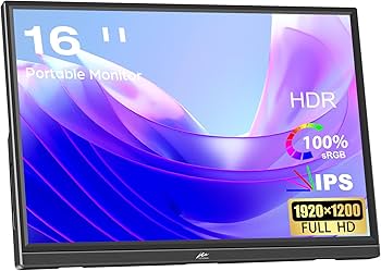Amazon.co.jp: モバイルモニター 16インチ Kenowa 1920x1200 IPSパネル