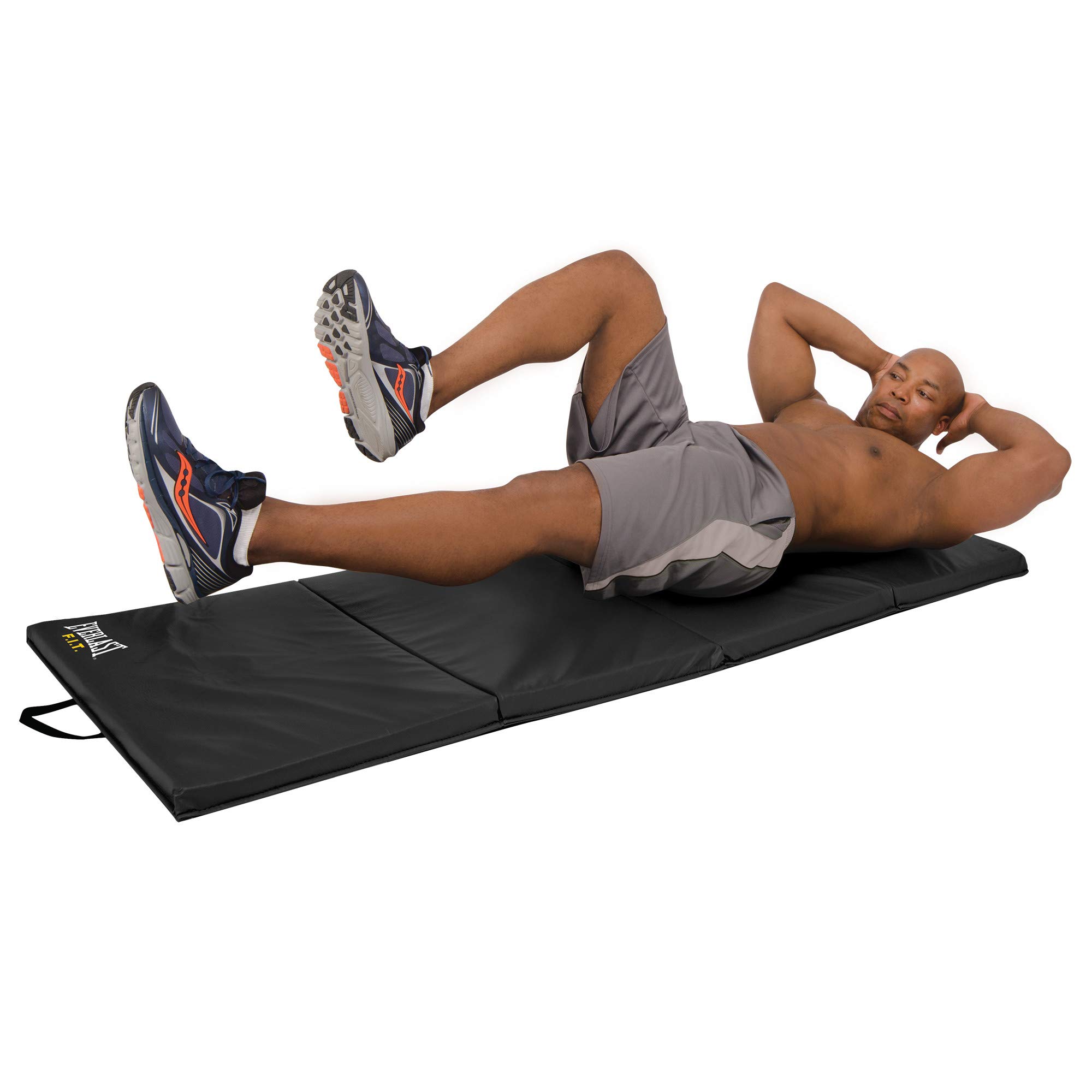Everlast Folding Exercise Mat 72-Inch by 24-Inch (Black) : Amazon