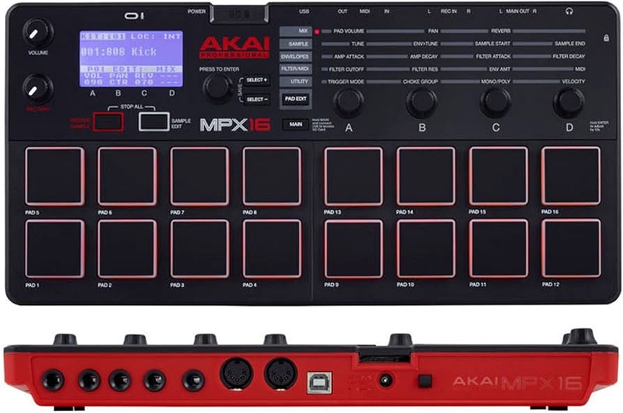 AKAI MPX16 サンプラー 16パッド×10バンク さらにSDで増設可能 Amazon