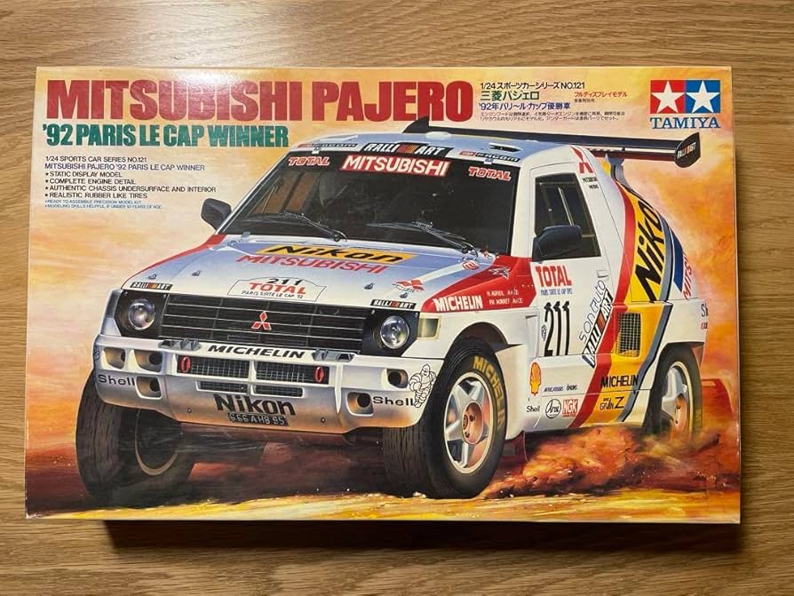 Amazon | 絶版タ ミ ヤ 124 パジェロ 92年パリルカップ優勝車 パリダカ