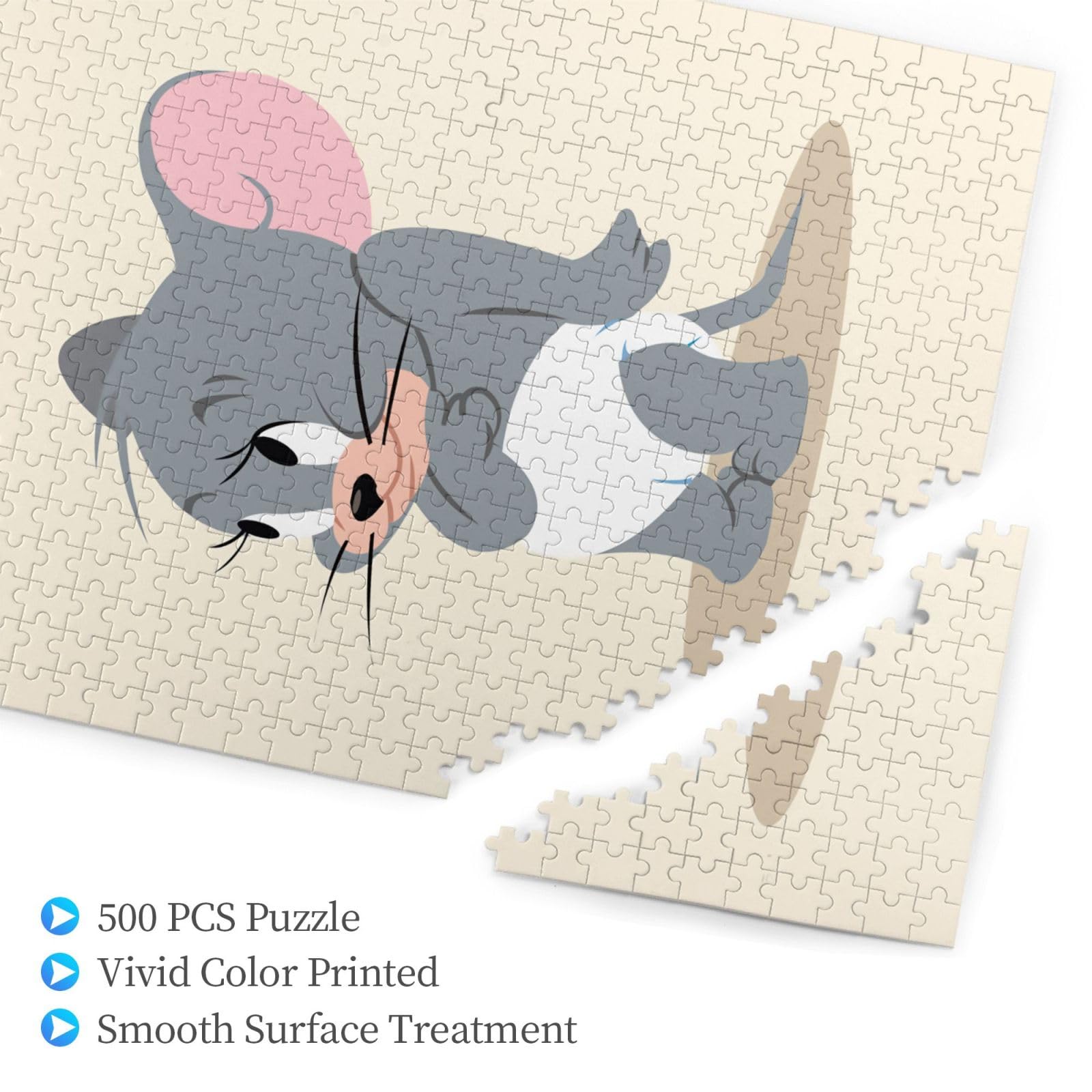 Amazon.co.jp: ジグソーパズル トムとジェリー 500ピース 木製パズル