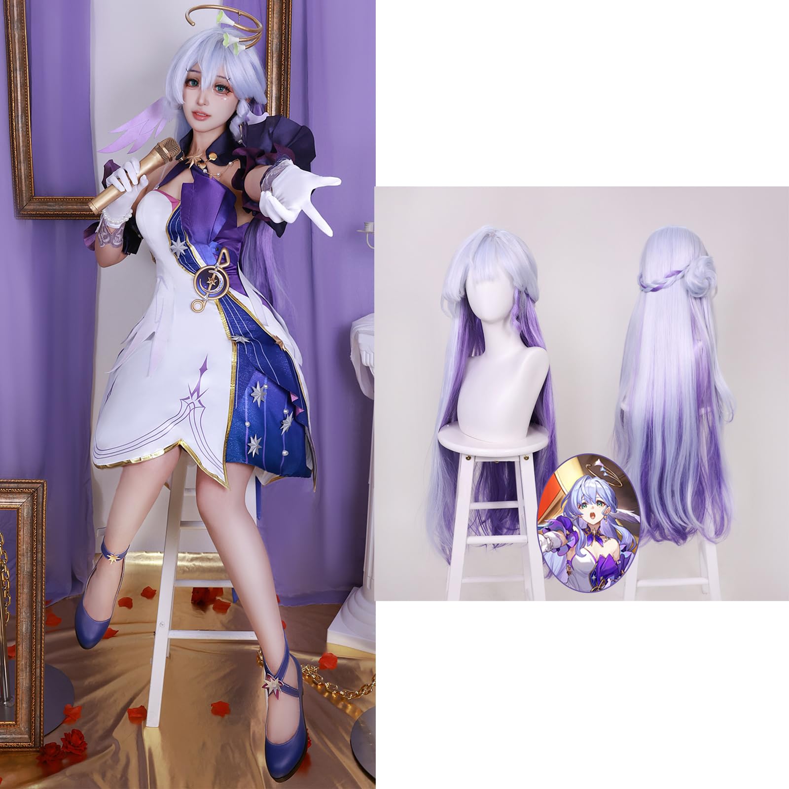 Amazon.co.jp: 崩壊:スターレイル ロビン コスプレ衣装 知更鳥 髪飾り