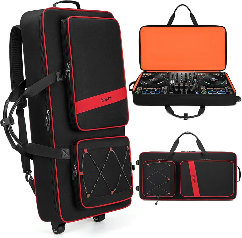 Amazon.com: BOSSTIN DJ Controller Case with Wheels Compatible with