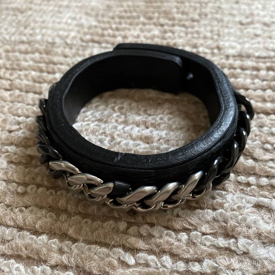 Amazon.co.jp: BLACK TRIANGLE DESIGN2 TONE CHAIN & LEATHER