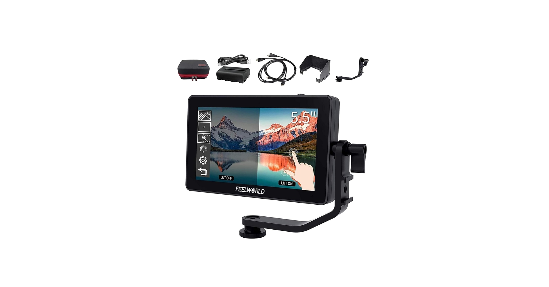 Amazon.com : FEELWORLD F6 Plus +Battery+Bag 6 Inch Touch Screen