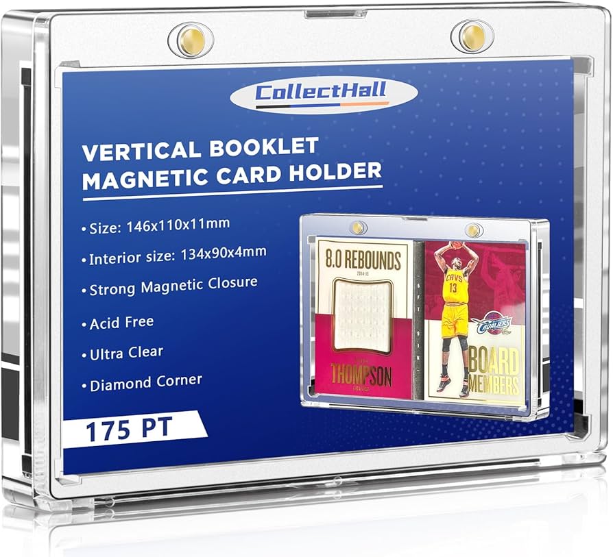 Amazon.com: CollectHall 175pt Vertical Booklet Card Holder - UV