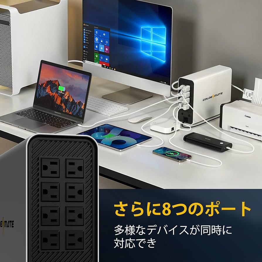 Amazon.co.jp: GOLDENMATE 無停電電源装置 UPS 1000VA Pro/800W リン酸