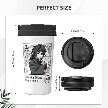 Amazon.co.jp: タンブラー 鬼滅の刃 冨岡義勇 コーヒーカップ 蓋付き