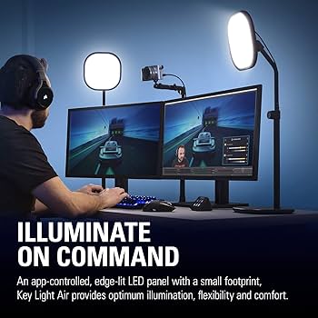 Elgato Key Light Air - Professionelle Schreibtischbeleuchtung in