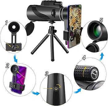 Amazon | XINKSD単眼鏡 望遠鏡 80×100 高倍率 小型 軽量