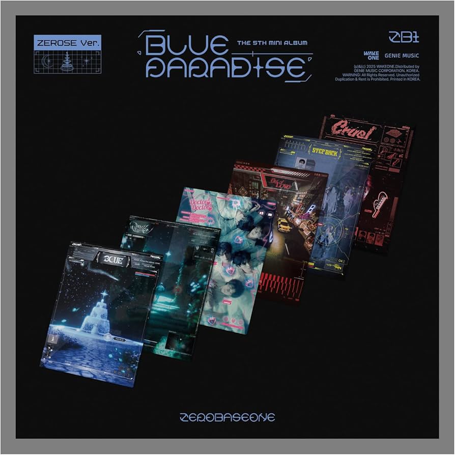 Amazon.com: ZEROBASEONE BLUE PARADISE 5th Mini Album with Tracking