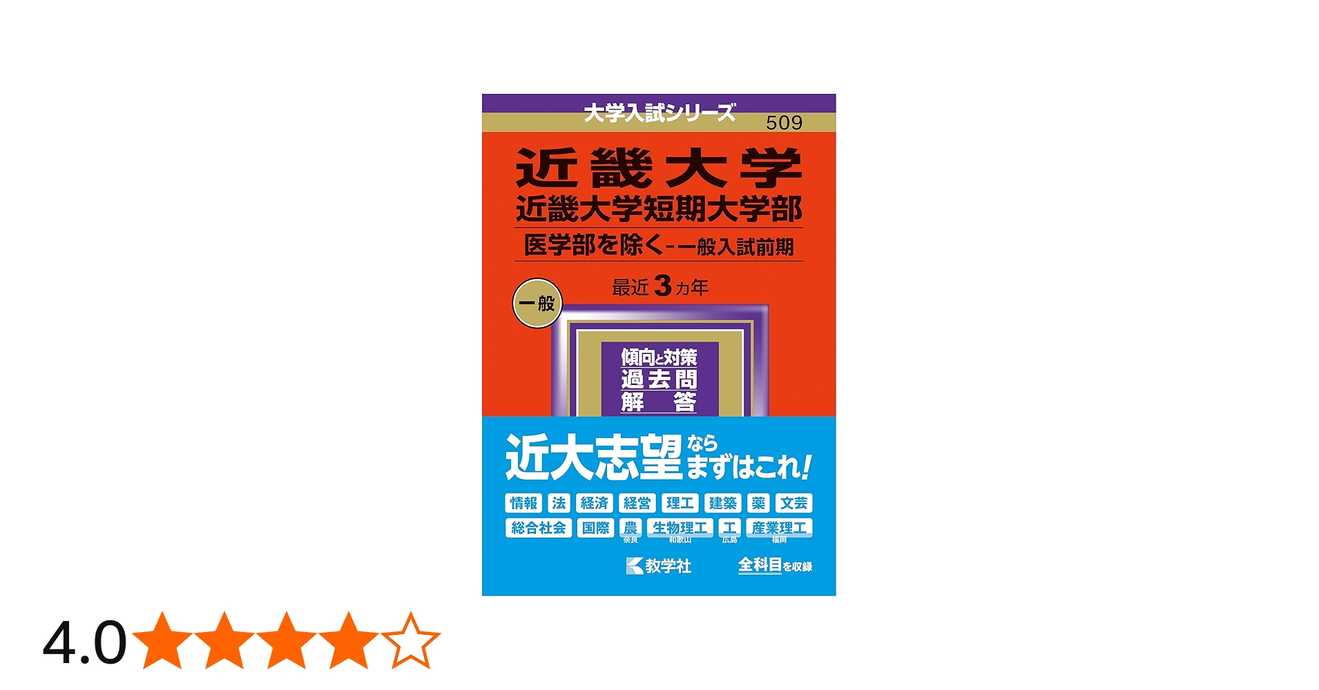 近畿大学・近畿大学短期大学部（医学部を除く−一般入試前期） (2024