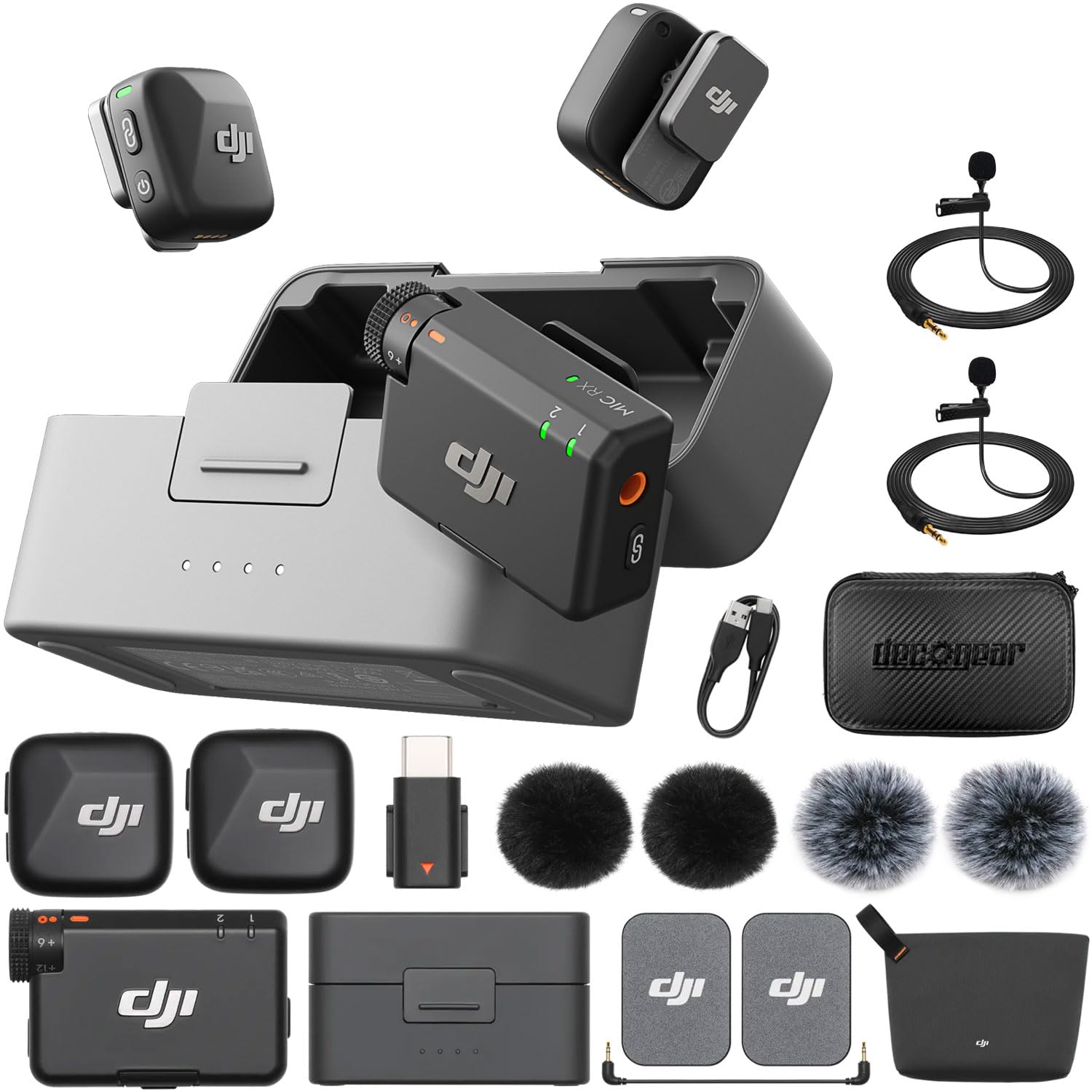 Amazon.com: DJI Mic Mini (2 TX + 1 RX + Charging Case) Wireless