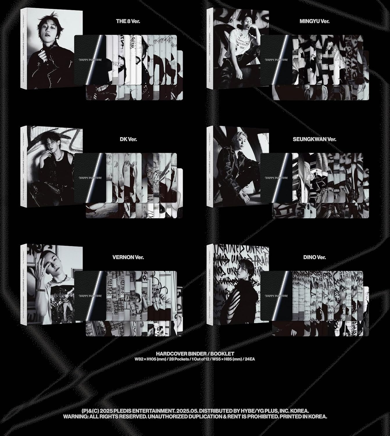 Amazon.com: SEVENTEEN Happy Burstday [Daredevil Ver.] 5th Album