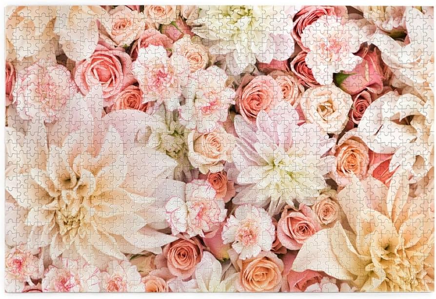 Amazon | 花柄 ジグソーパズル 1000ピース パズル 知育 脳トレ 減圧