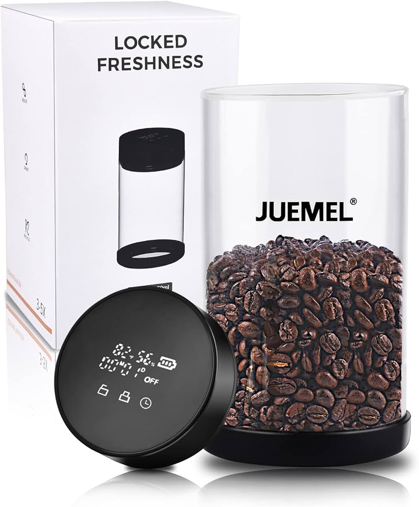 Amazon｜JUEMEL 自動密閉食品保存容器、キャンディーディスペンサー