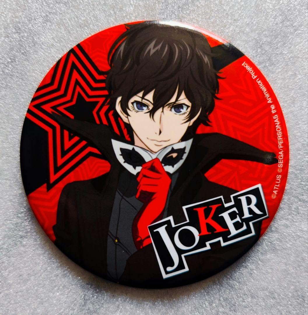 ペルソナ5 ザ・ロイヤル 楽天コレクション メタル風缶バッチ 主人公