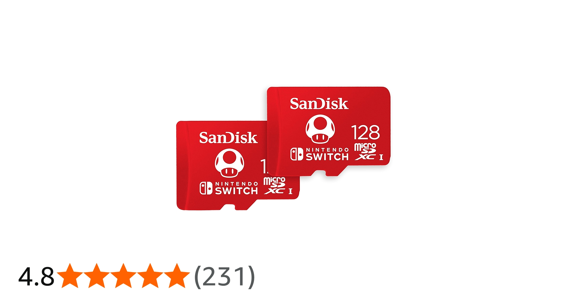 Amazon | SanDisk 128GB 2パック microSDXCカード、Nintendo Switch