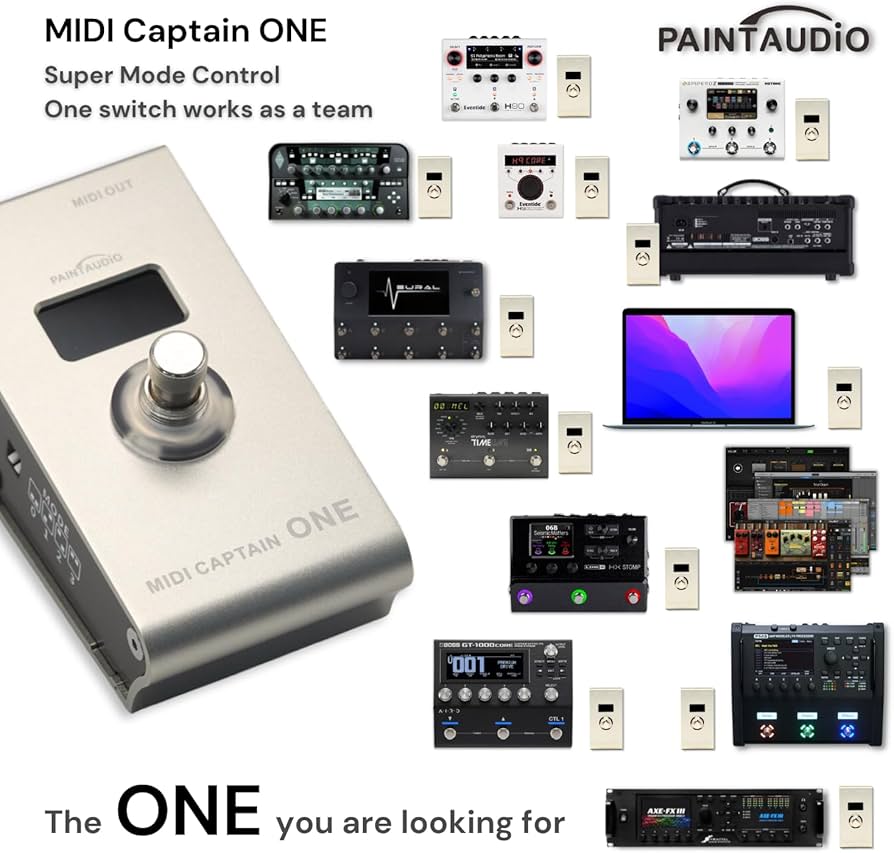 Amazon.com: PAINTAUDIO Paint Audio MIDI Captain ONE MIDI Foot