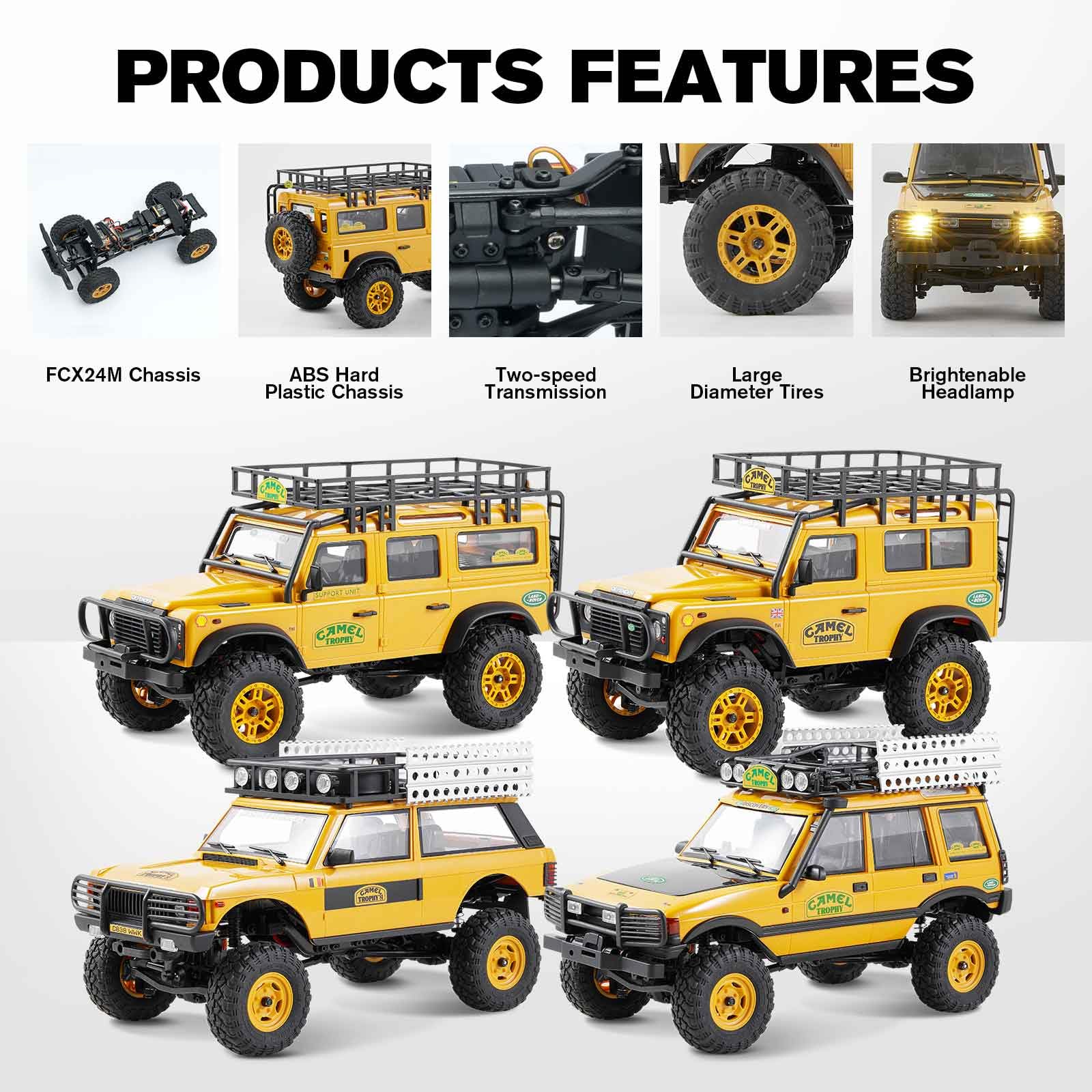 Amazon.co.jp: EAZYRC FMS 1/24 FCX24M RCクローラーRTR