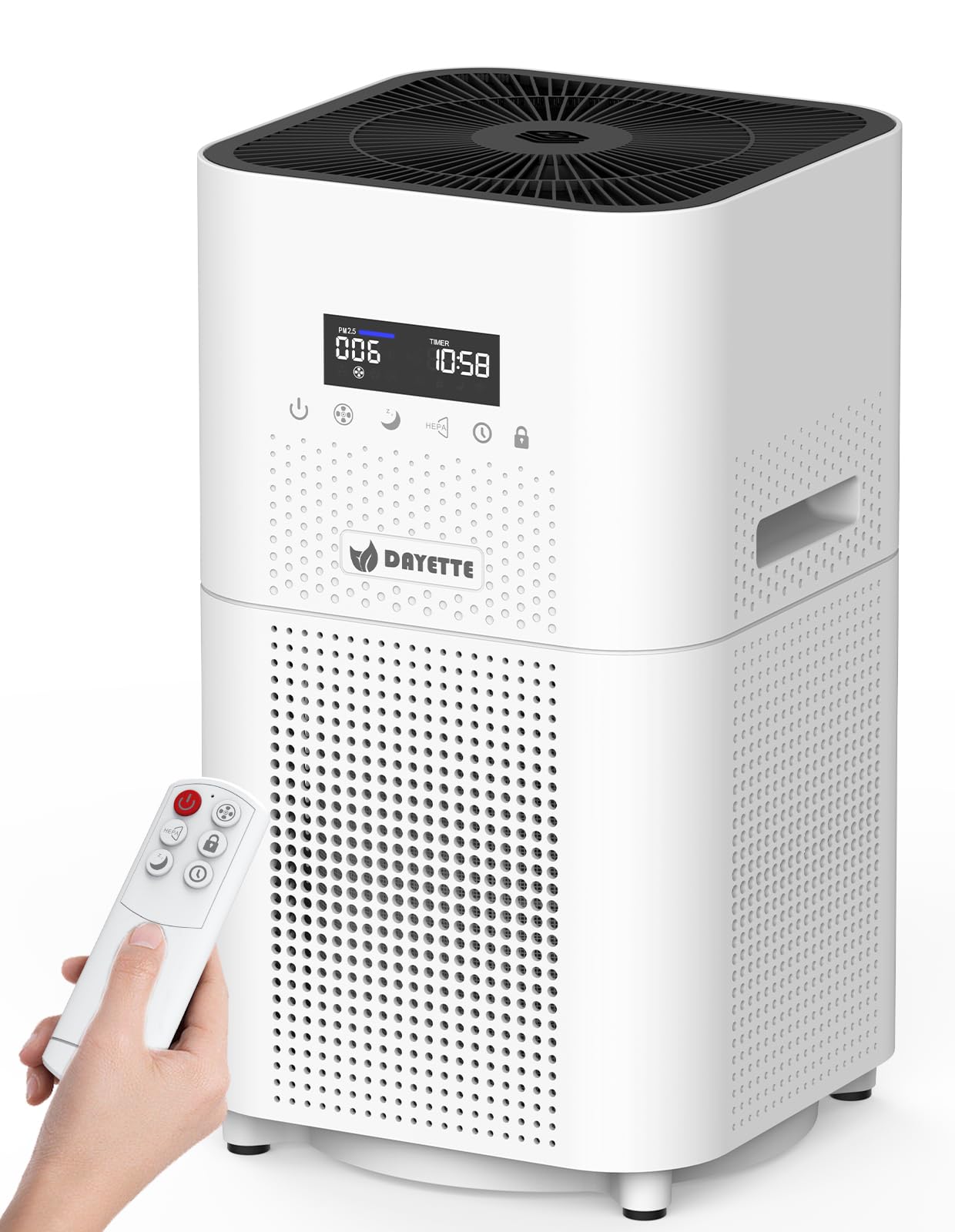 Amazon | Dayette HEPA 空気清浄機 AP401 ペット 犬猫 花粉 アレルギー