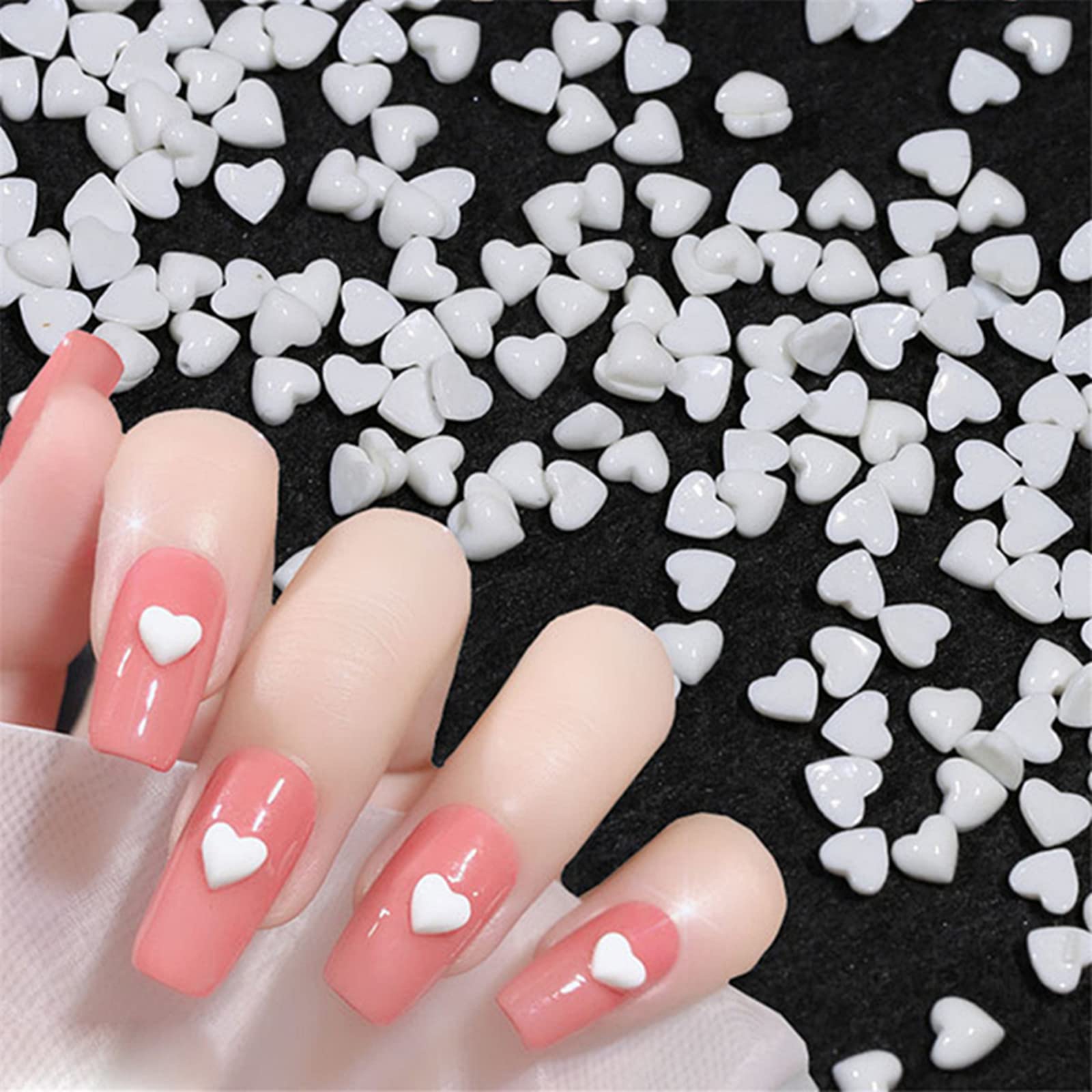 Amazon.co.jp: TUUWAI ネイルパーツ ハート ネイルパーツ ハート100個